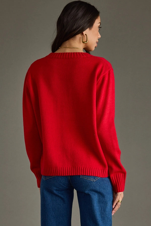 APRES KNIT SWEATER - RED