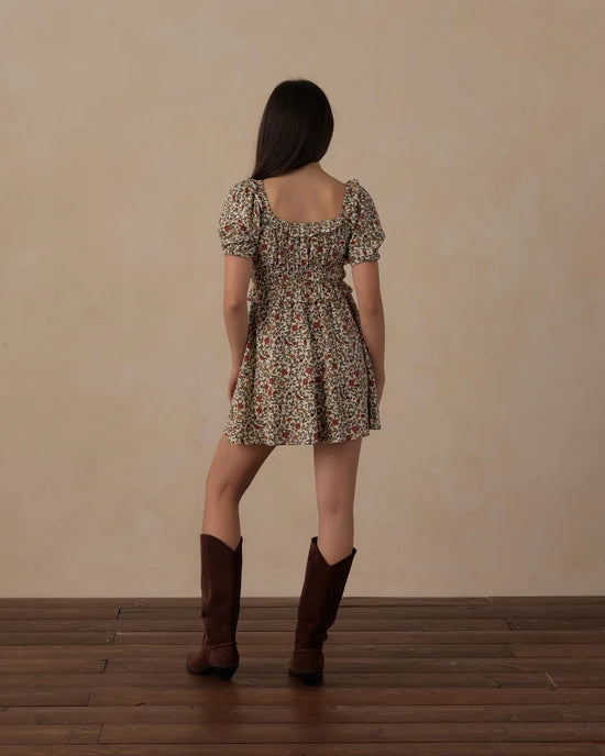 RYLEE + CRU TEEN SHAYLA DRESS - HOLIDAY FLORAL