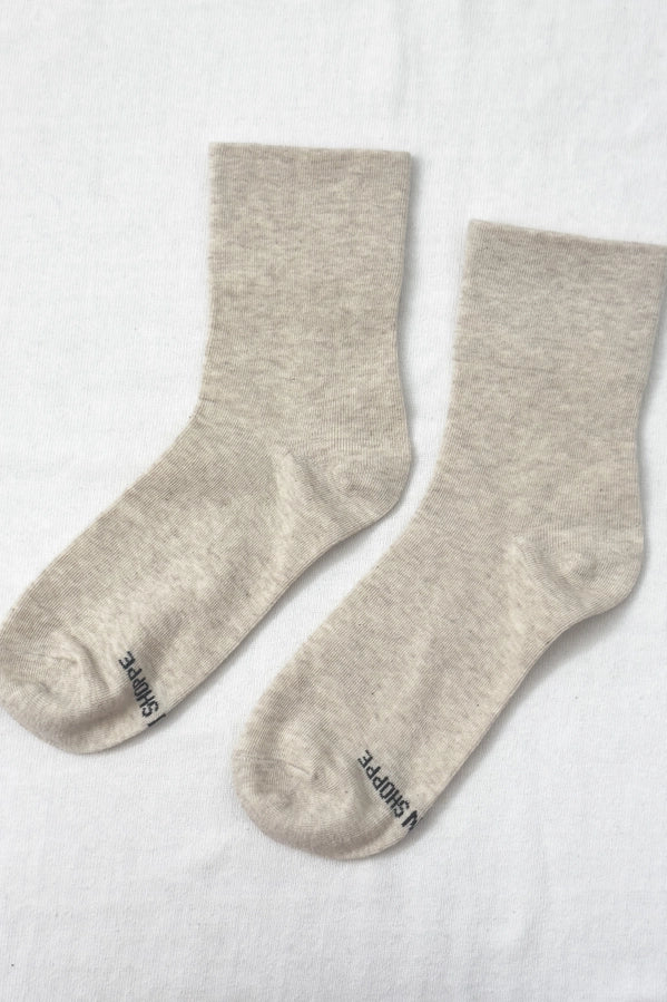 LE BON SHOPPE SNEAKER SOCKS - OATMEAL