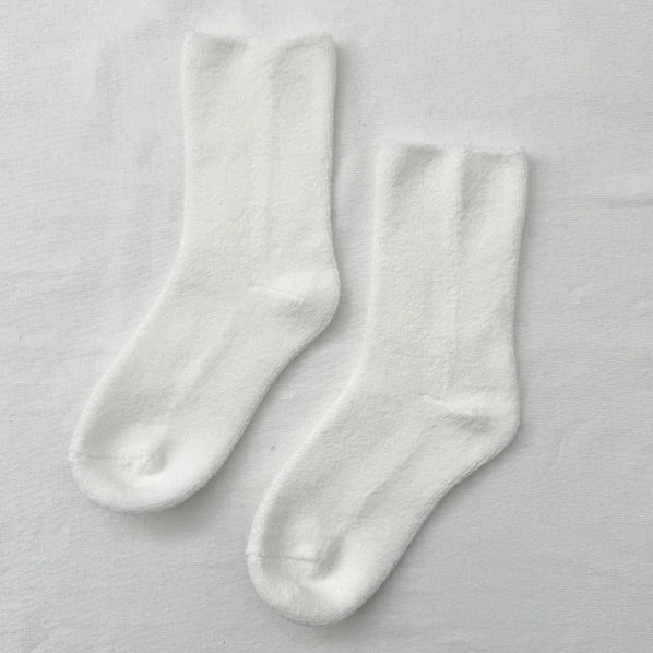 LE BON SHOPPE CLOUD SOCKS - WHITE