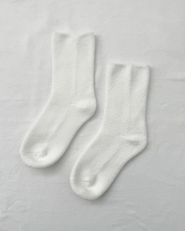 LE BON SHOPPE CLOUD SOCKS - WHITE