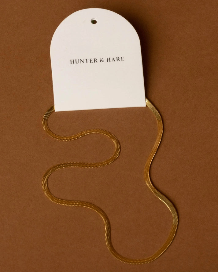 ANDREA SNAKE NECKLACE - GOLD