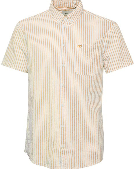 BLEND STRIPED BUTTON DOWN - PEACH