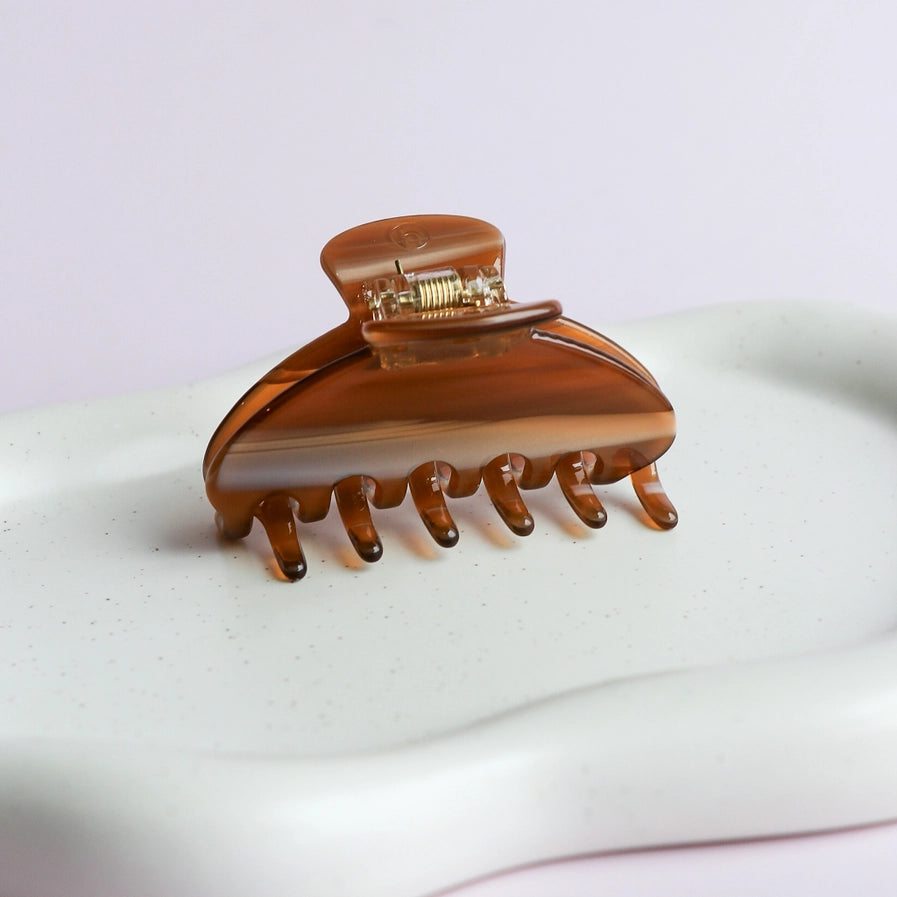 NELLA CLAW CLIP - CAMEL MULTI