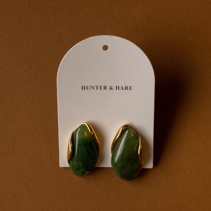 OMARI ORGANIC EARRINGS - GOLD