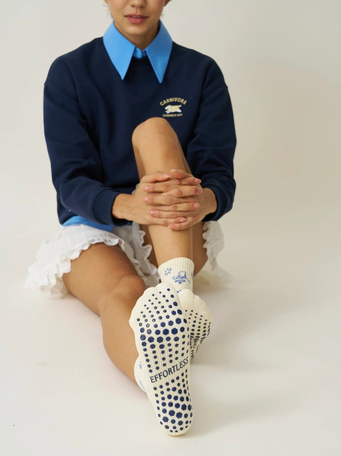 EFFORTLESS CLUB GRIP SOCKS - NATURAL