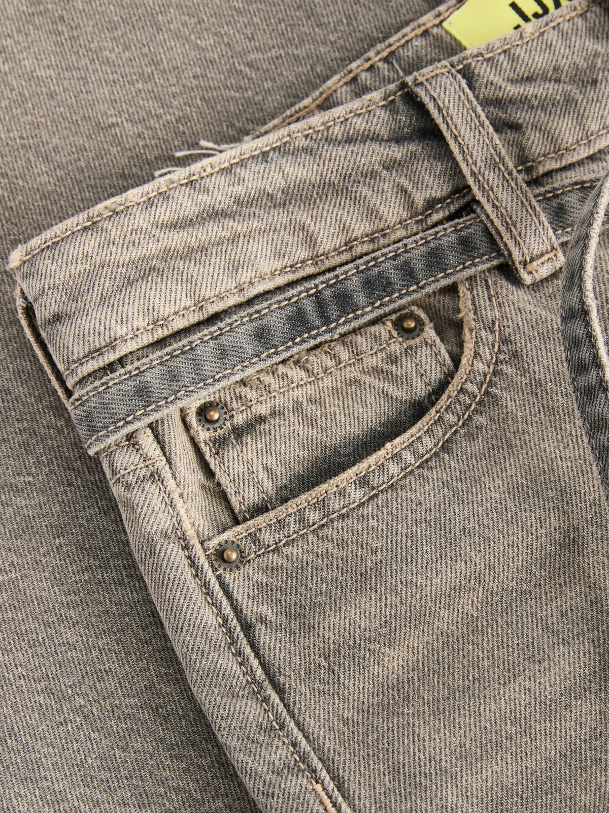 JJXX TOKYO KAIA WIDE HE JEANS - BLACK WASH DENIM