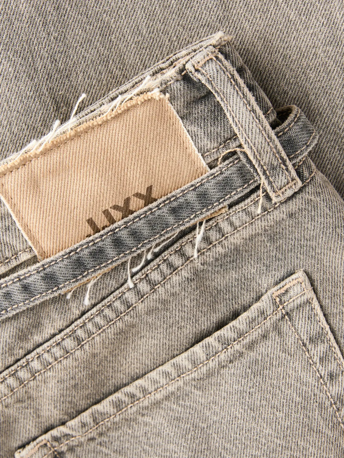 JJXX TOKYO KAIA WIDE HE JEANS - BLACK WASH DENIM