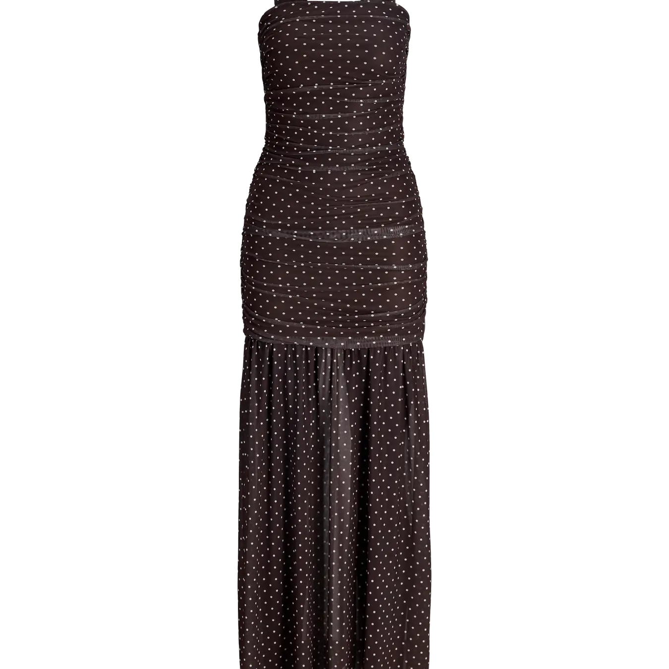 JJXX ELVIRA MESH SCARF DRESS - SEAL BROWN