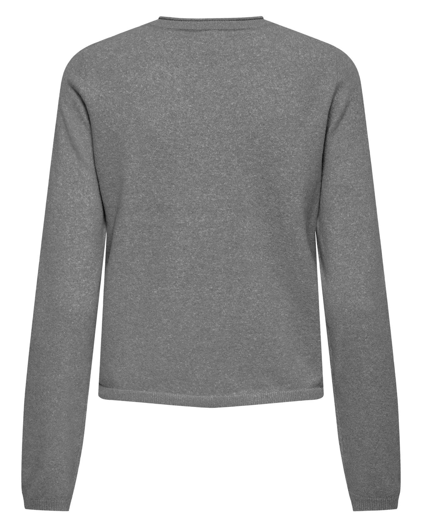 ONLY LOYAL O NECK CARDIGAN - MEDIUM GREY MELANGE
