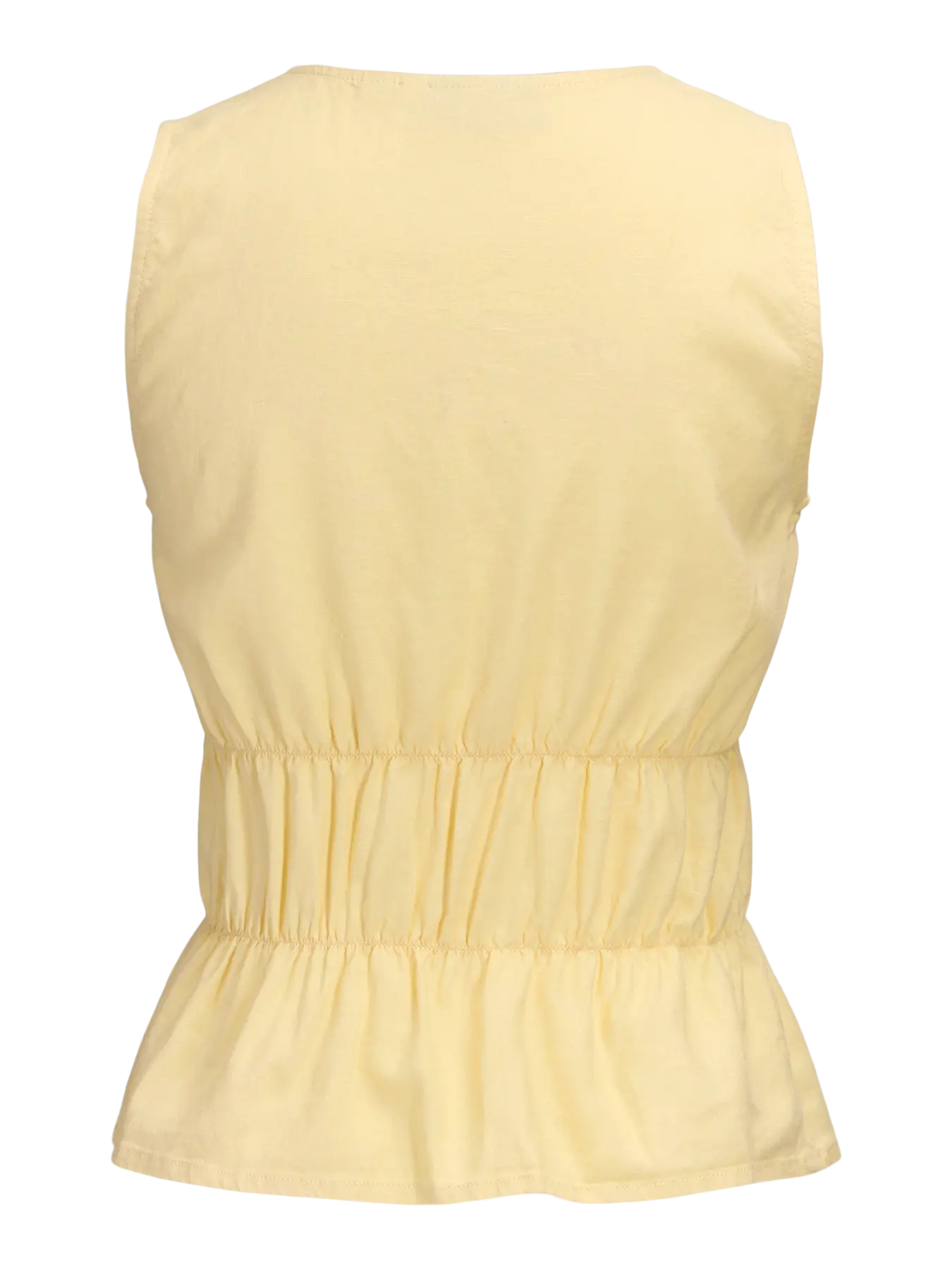 JJXX ALMIRA LINEN TIE TOP - SUNLIGHT