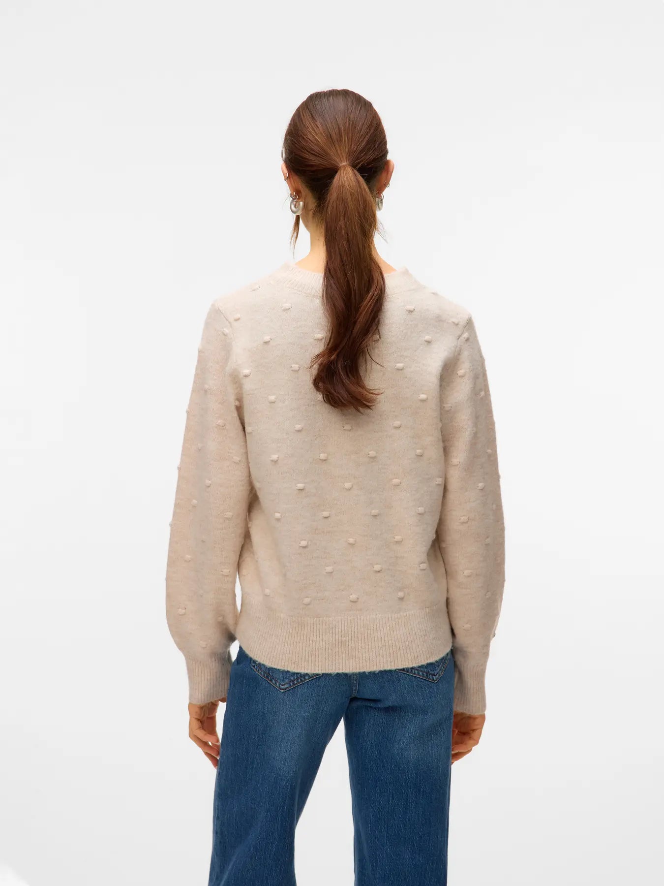 VM FRANCESCA O NECK PULLOVER - BIRCH