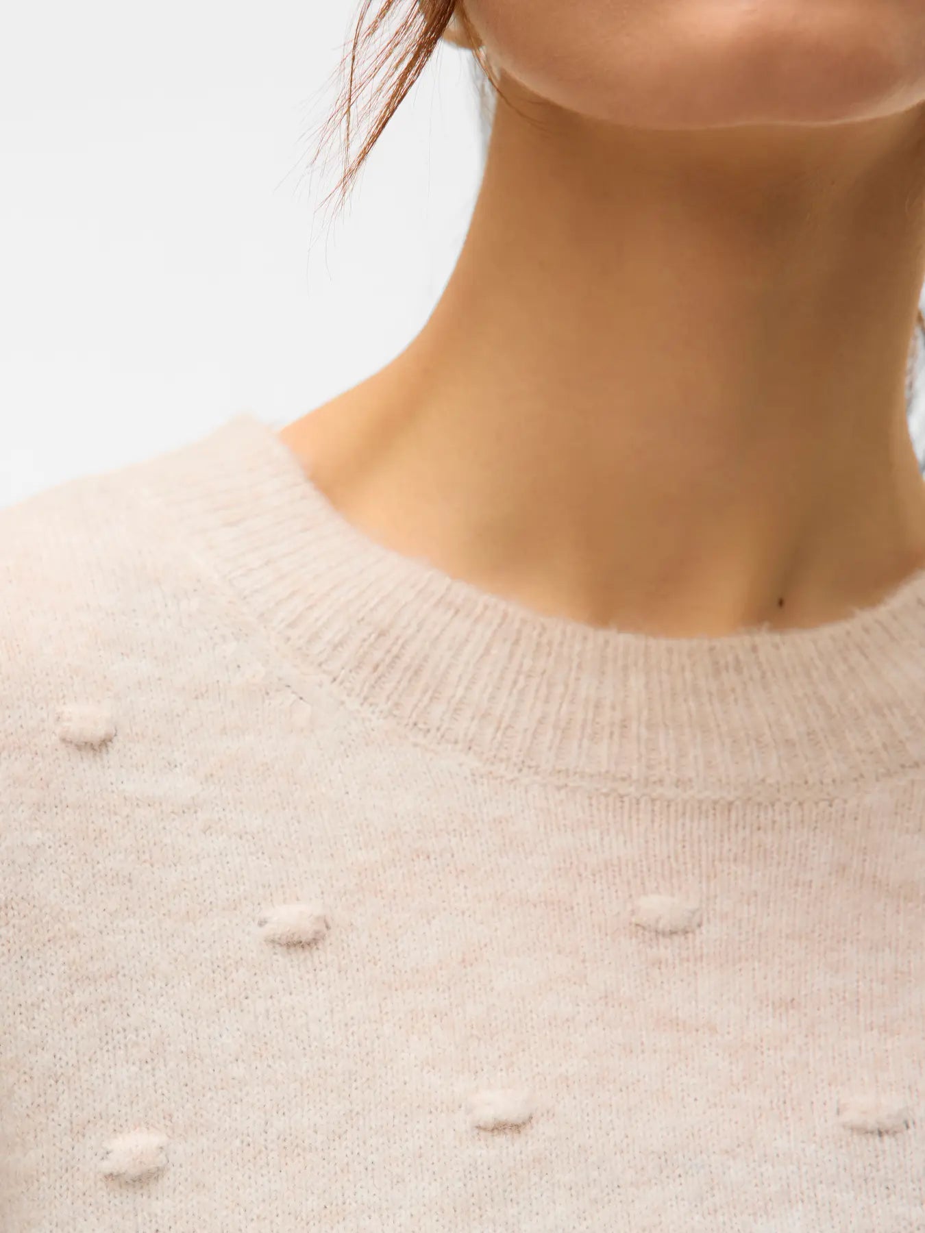 VM FRANCESCA O NECK PULLOVER - BIRCH