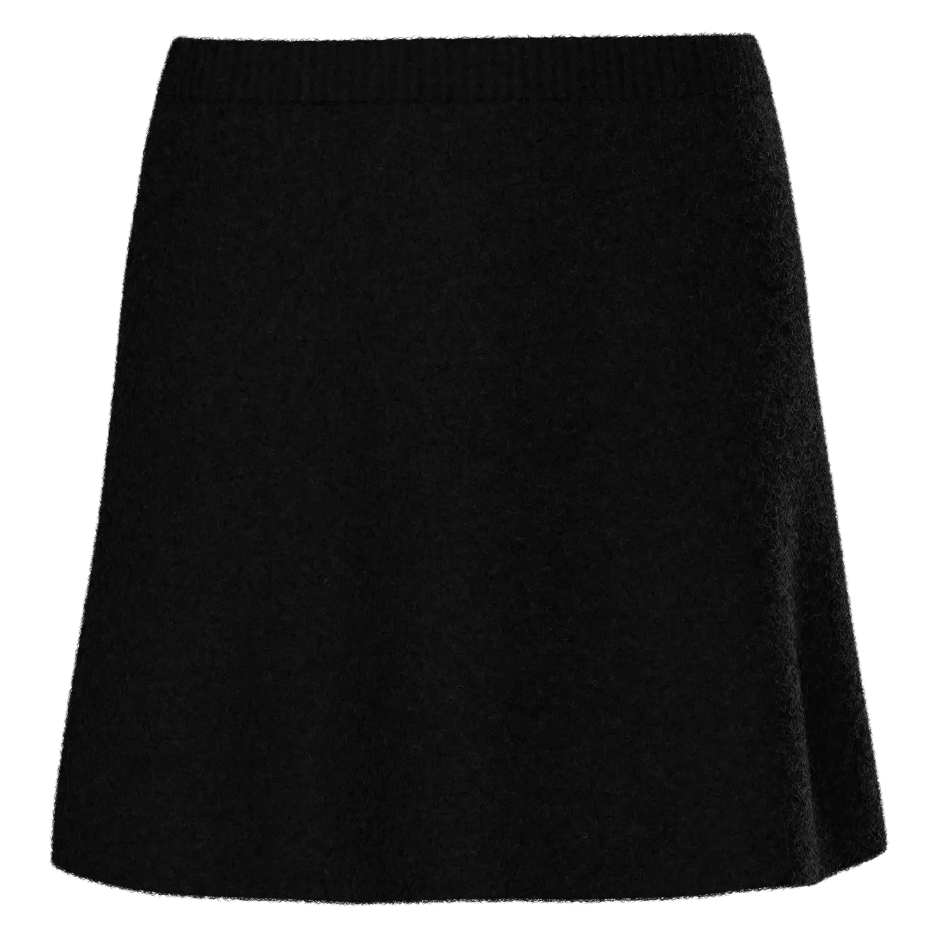 PIECES MALOU HW KNIT SKIRT - BLACK