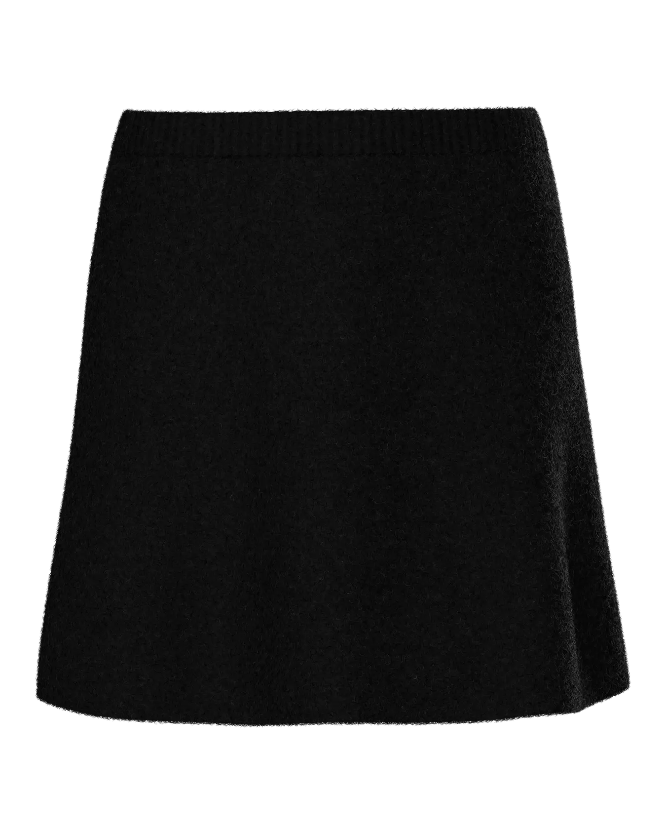 PIECES MALOU HW KNIT SKIRT - BLACK