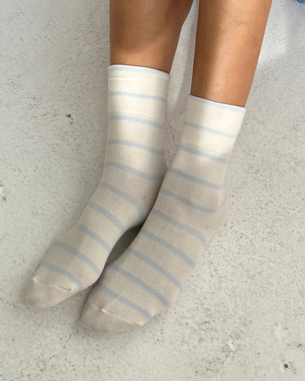 LE BON SHOPPE WALLY SOCKS - SKY STRIPE