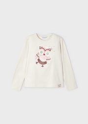 MAYORAL GRAPHIC LONG SLEEVE - CHICKPEA