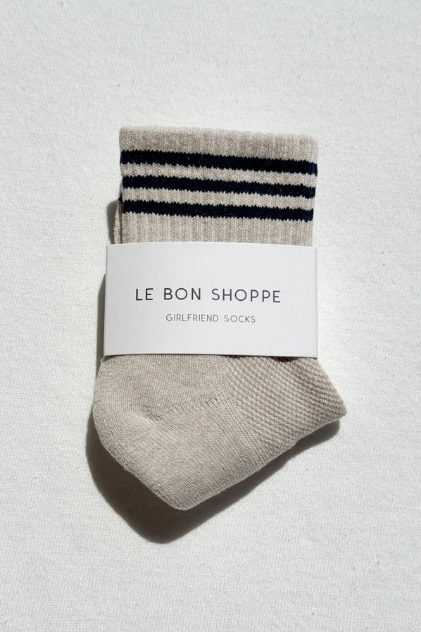 LE BON SHOPPE GIRLFRIEND SOCKS - SAILOR