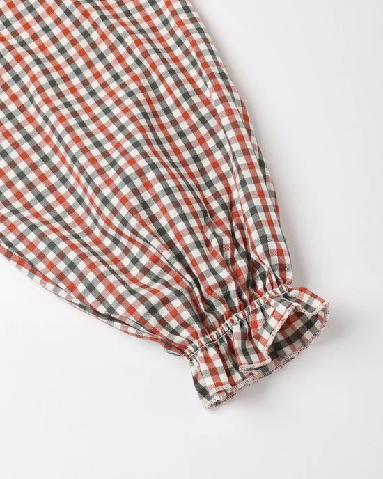 RYLEE + CRU GIRLS NIGHTGOWN - HOLIDAY GINGHAM