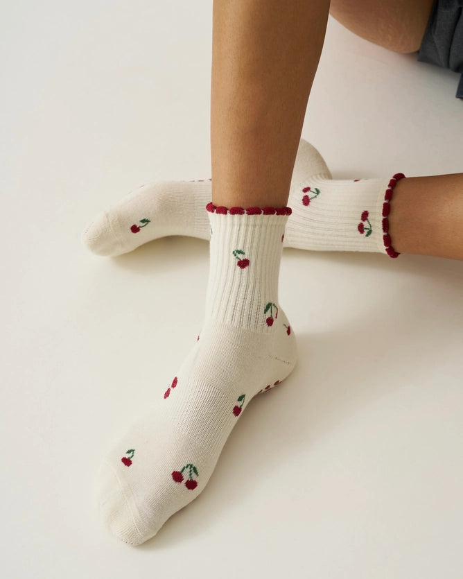 EFFORTLESS CLUB GRIP SOCKS - CHERRY