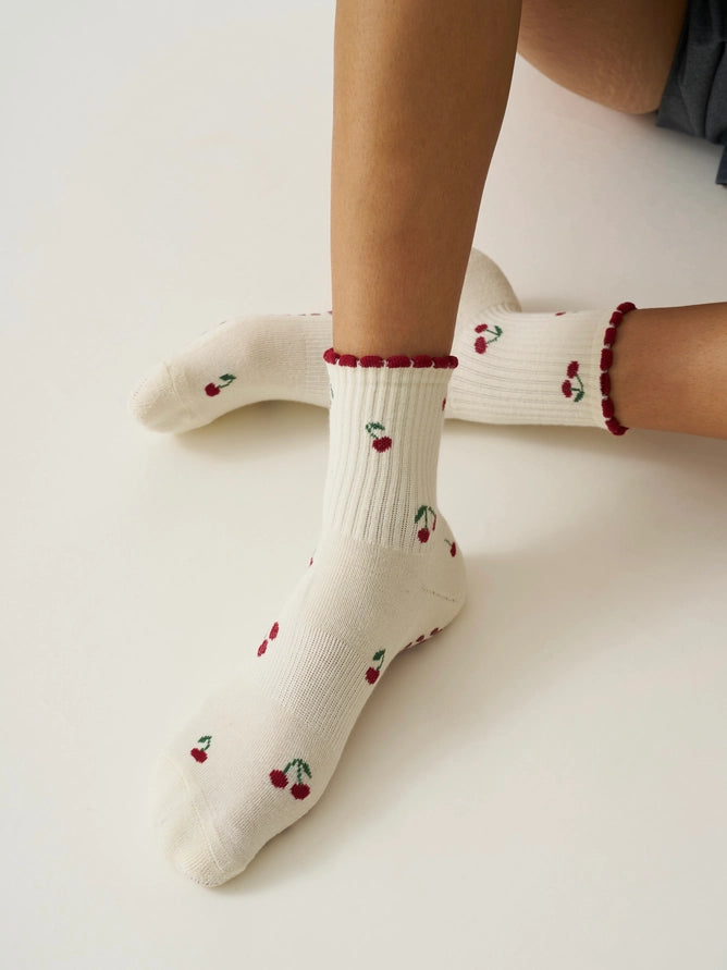 EFFORTLESS CLUB GRIP SOCKS - CHERRY