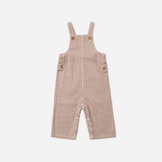 RYLEE + CRU ARCHIE OVERALL - CLAY STRIPE