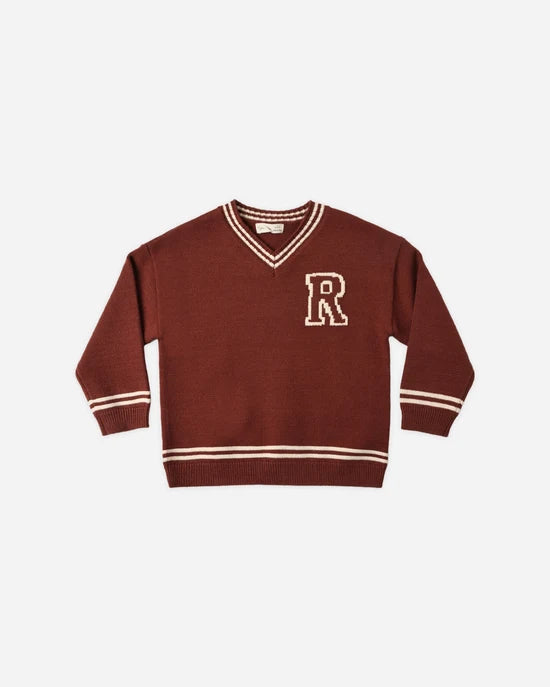 RYLEE + CRU REDWOOD SWEATER - BRICK