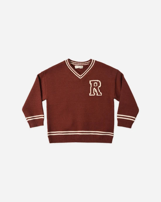 RYLEE + CRU REDWOOD SWEATER - BRICK
