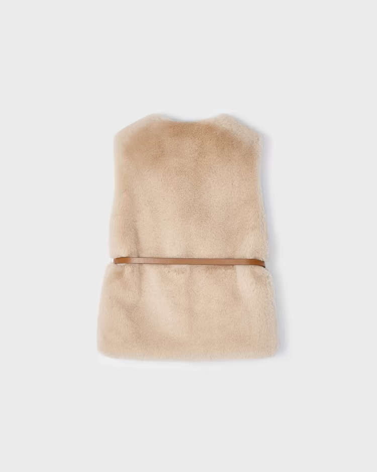 MAYORAL VEST WITH BELT - SEPIA