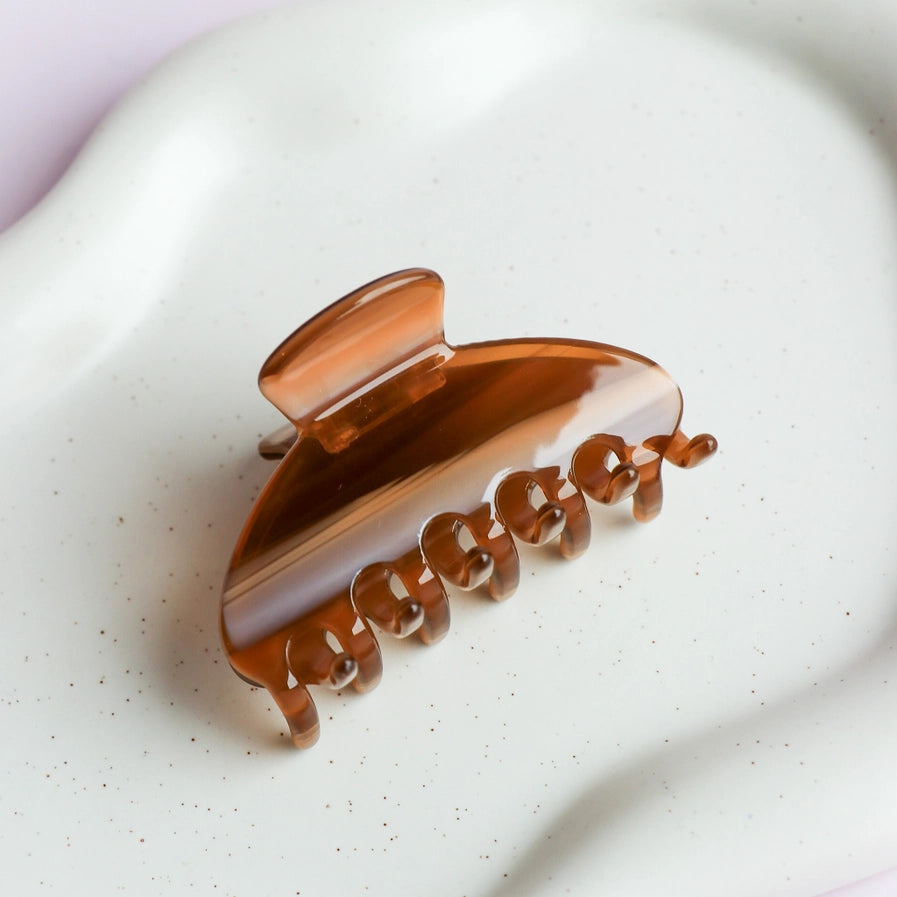 NELLA CLAW CLIP - CAMEL MULTI