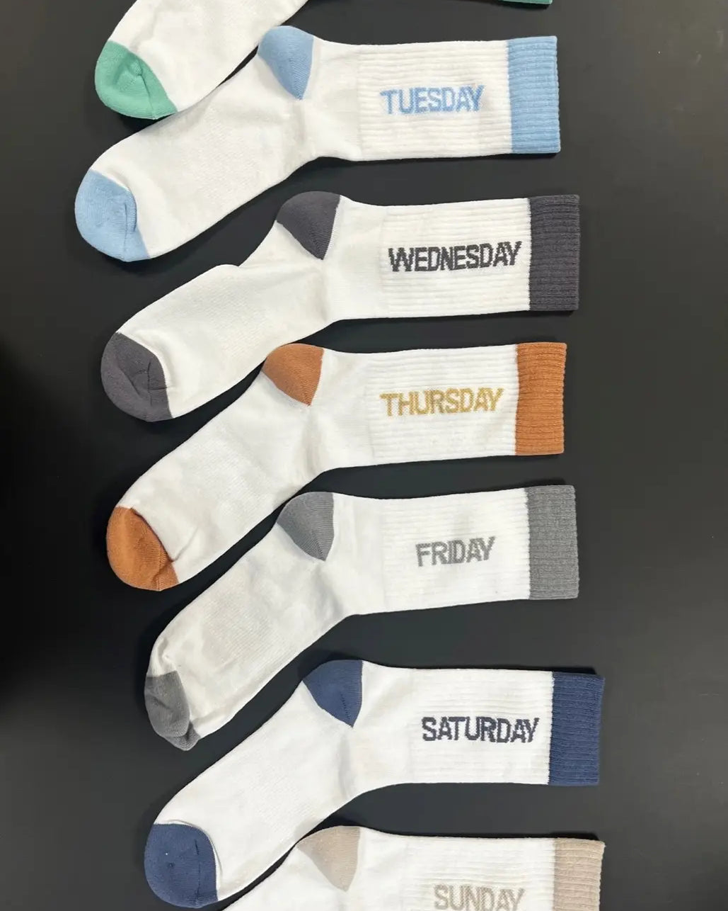ONS WEEKDAY SOCKS 7PK - BRIGHT WHITE