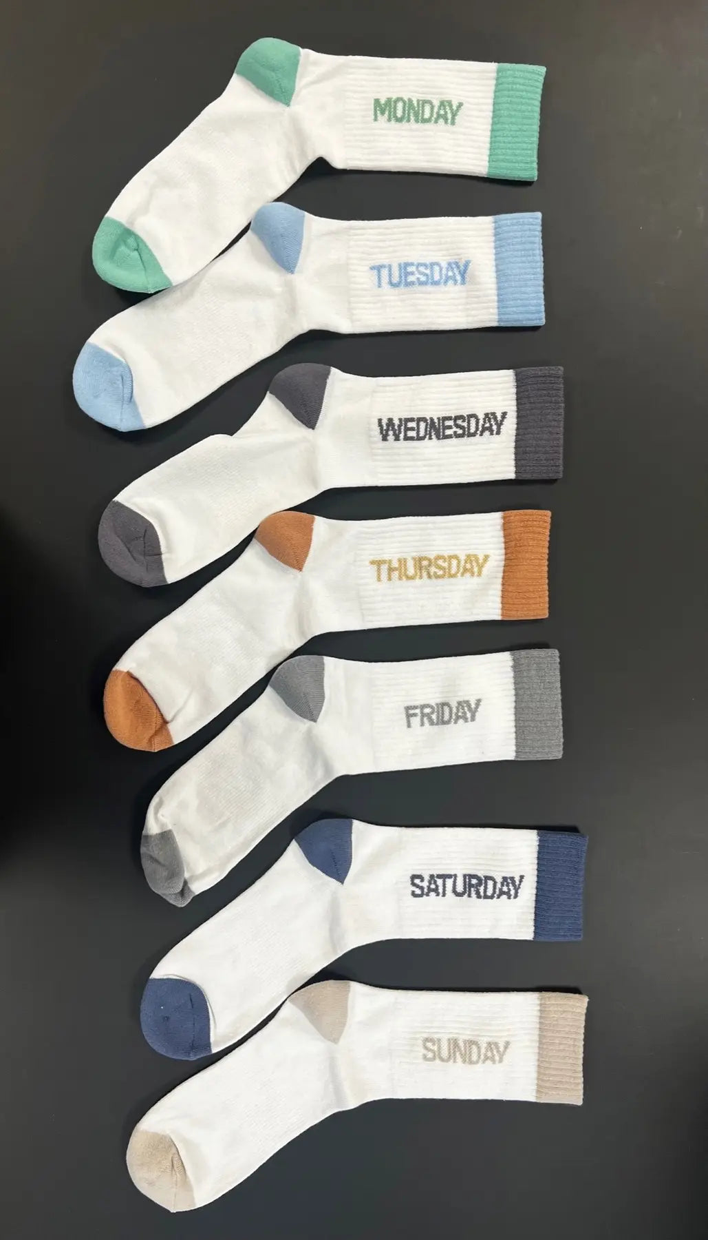 ONS WEEKDAY SOCKS 7PK - BRIGHT WHITE