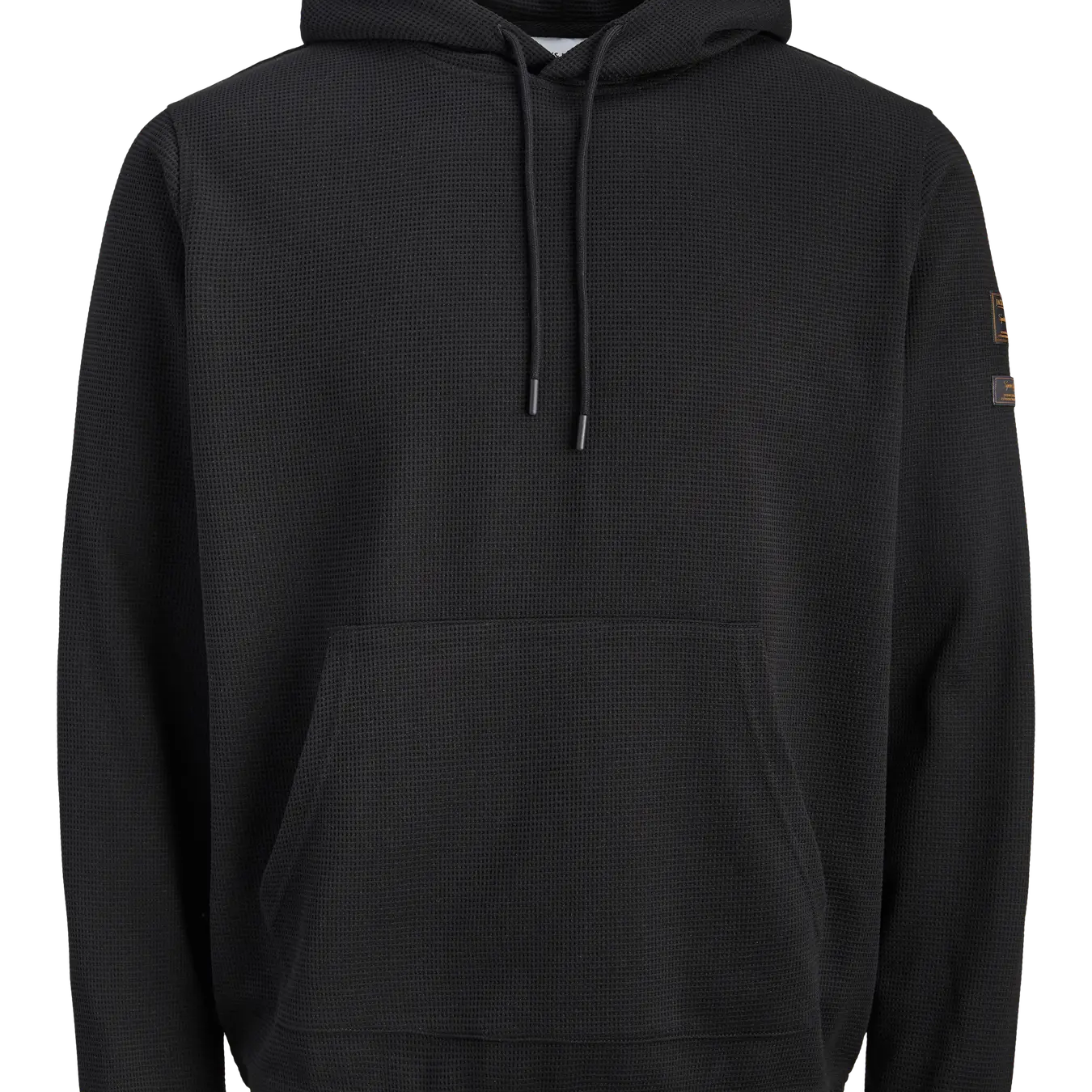JJ DAYTONA WAFFLE HOODIE - BLACK