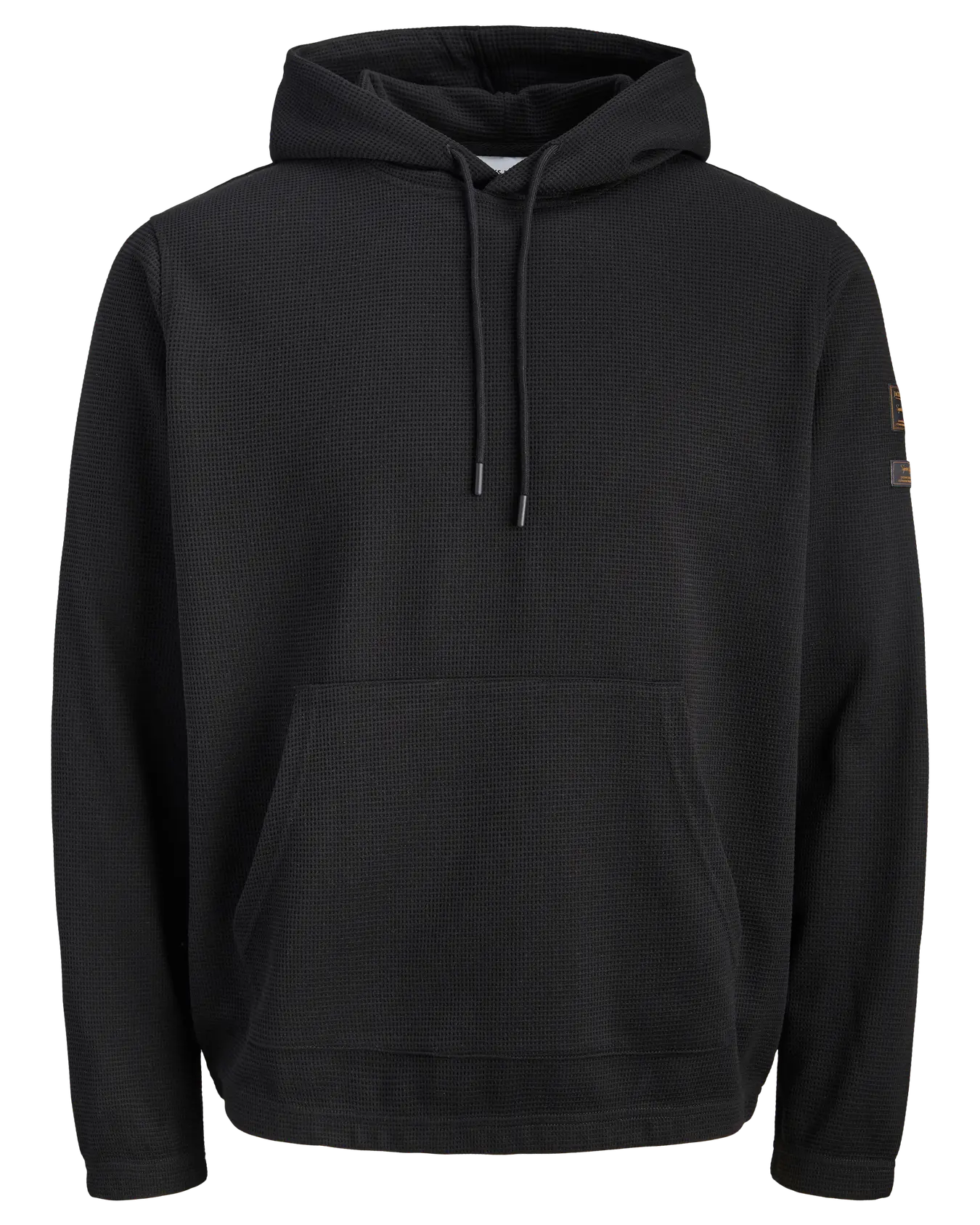JJ DAYTONA WAFFLE HOODIE - BLACK