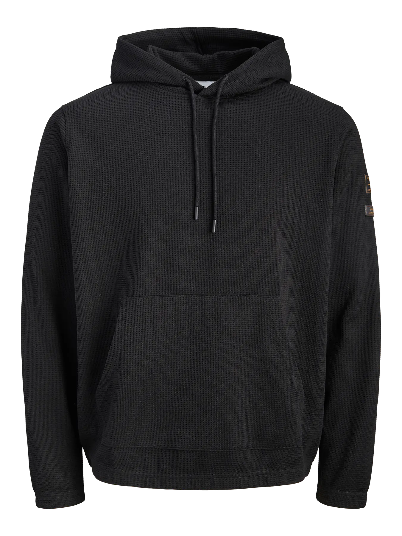 JJ DAYTONA WAFFLE HOODIE - BLACK