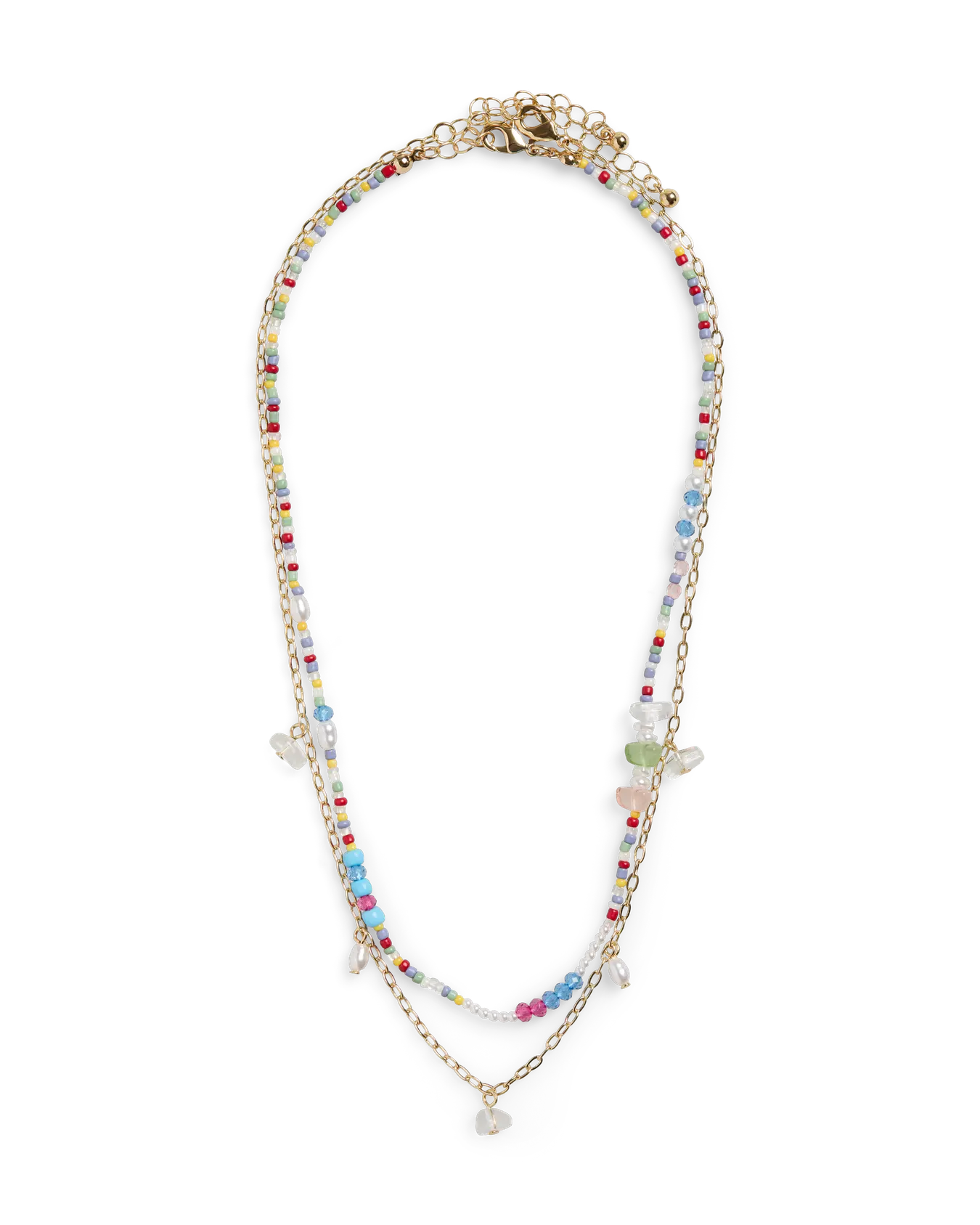 PEICES BENTE 2PK NECKLACE - GOLD