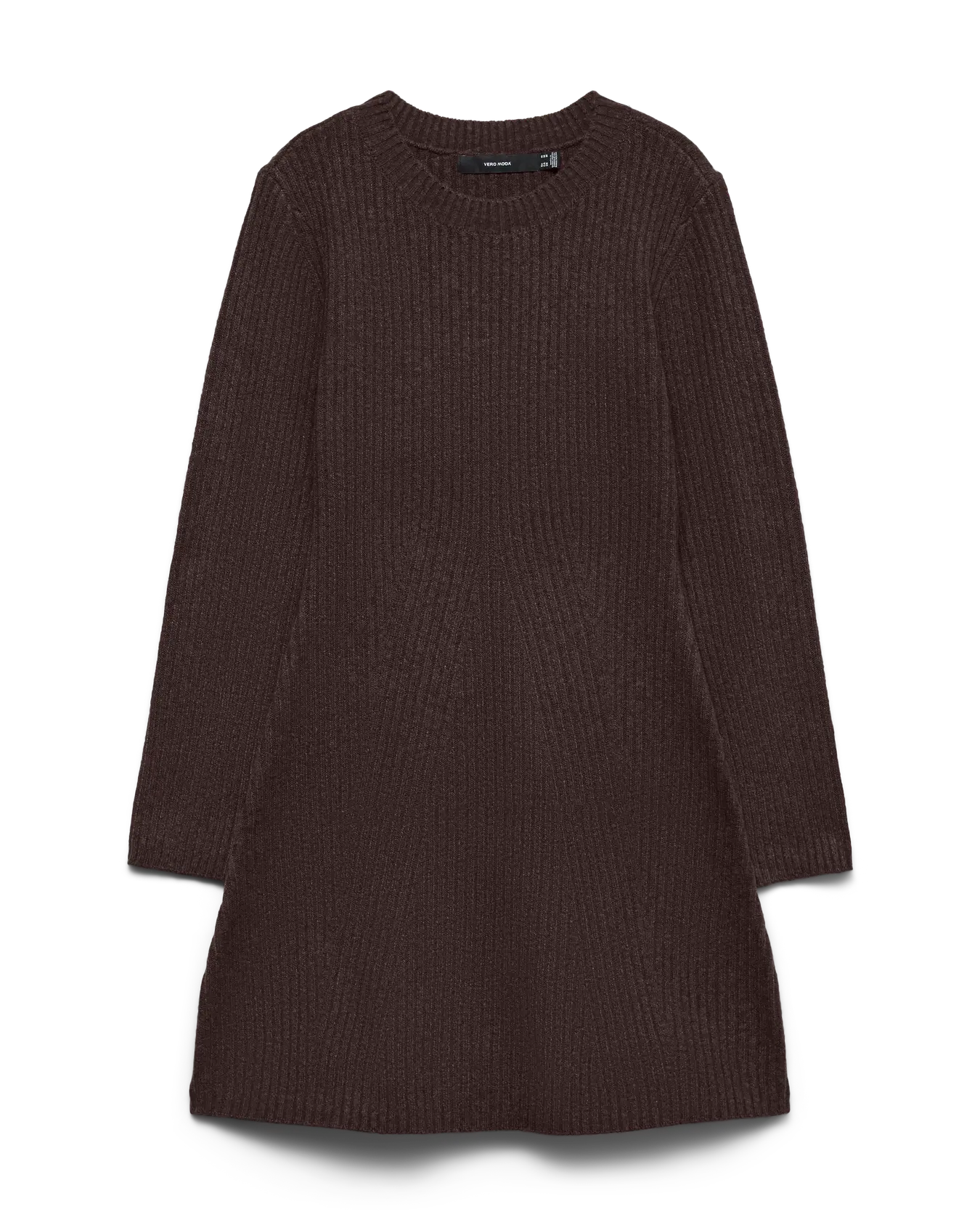 VM JOSANNA LS KNIT DRESS - CHOCOLATE TORTE