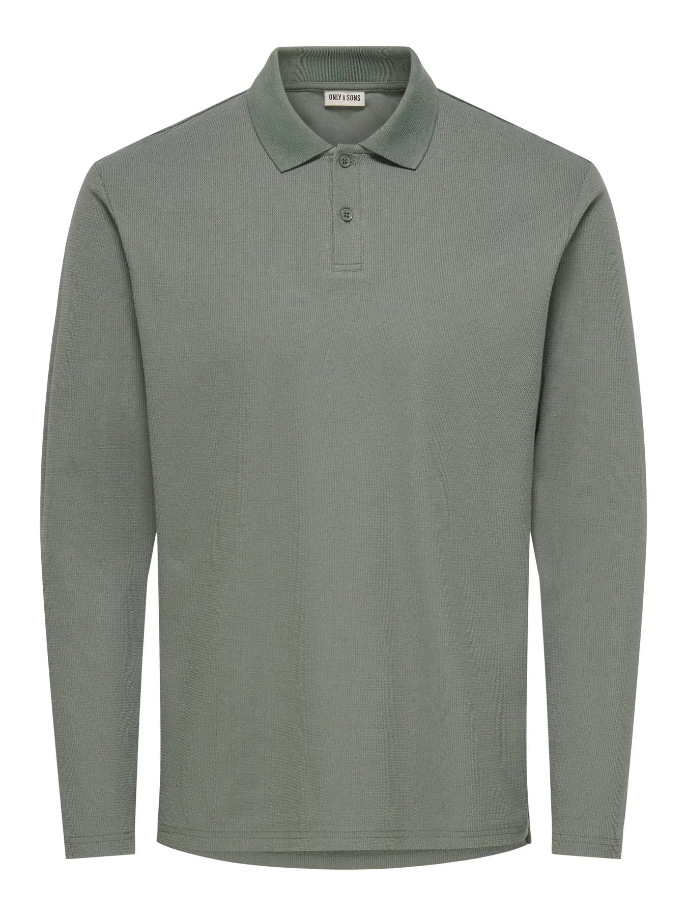ONLY + SONS BEN REG LS POLO - CASTOR GREY