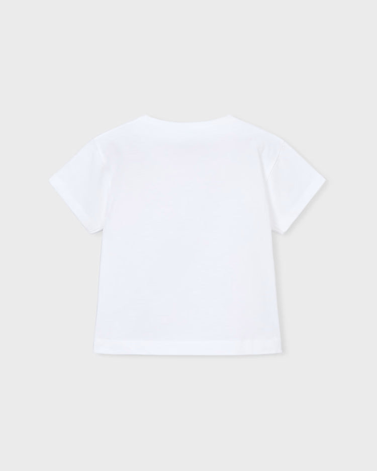 MAYORAL APPLIQUE T SHIRT - WHITE