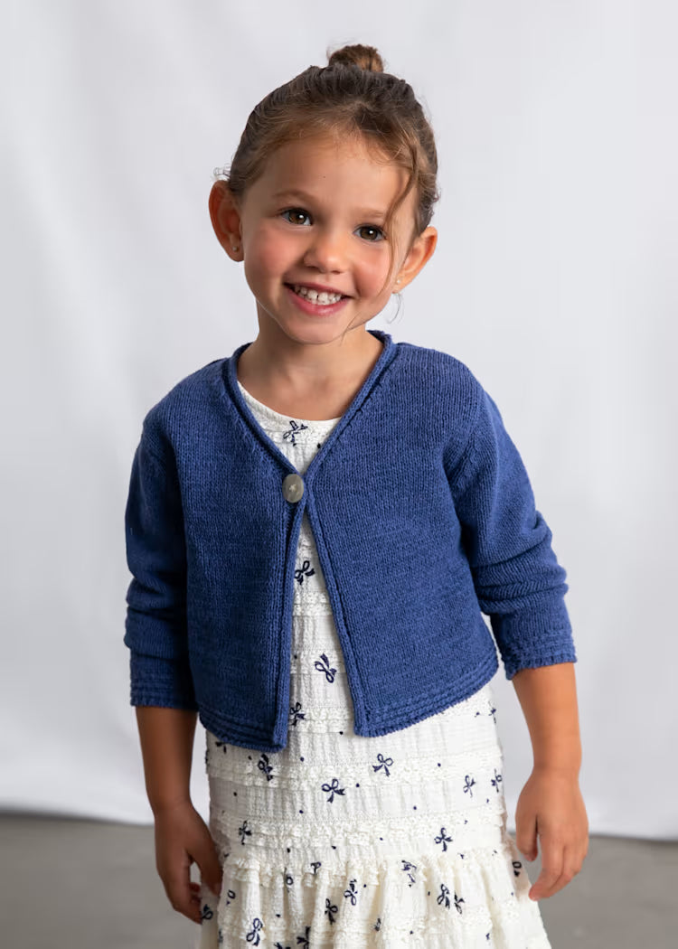 MAYORAL LS CARDIGAN - PORCELAIN