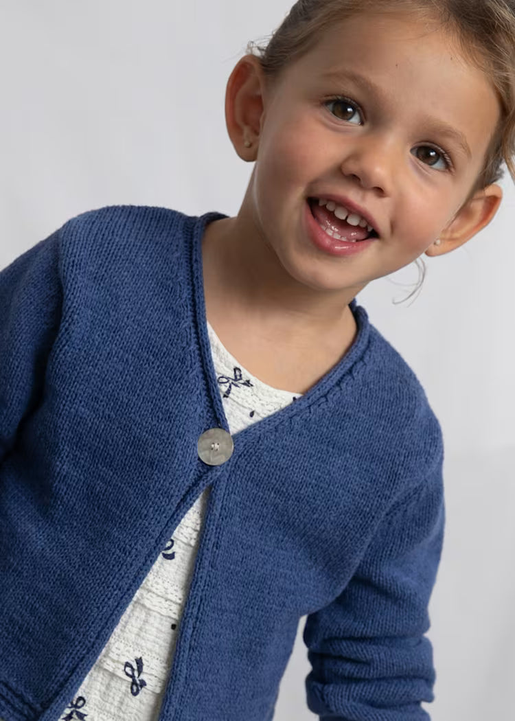 MAYORAL LS CARDIGAN - PORCELAIN