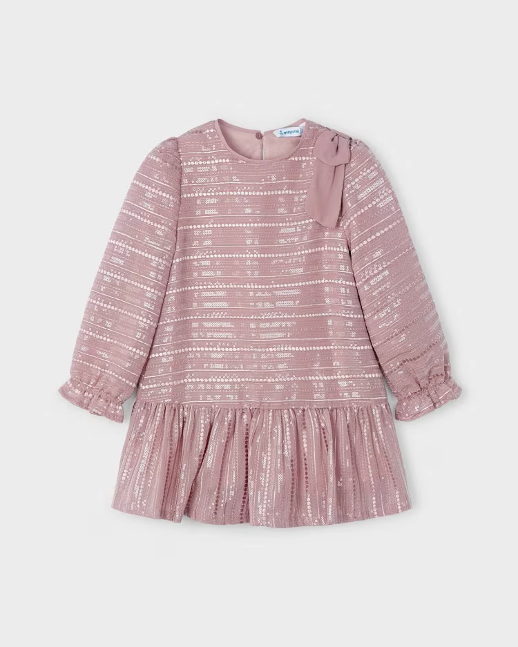 MAYORAL SEQUIN DRESS - ROSE