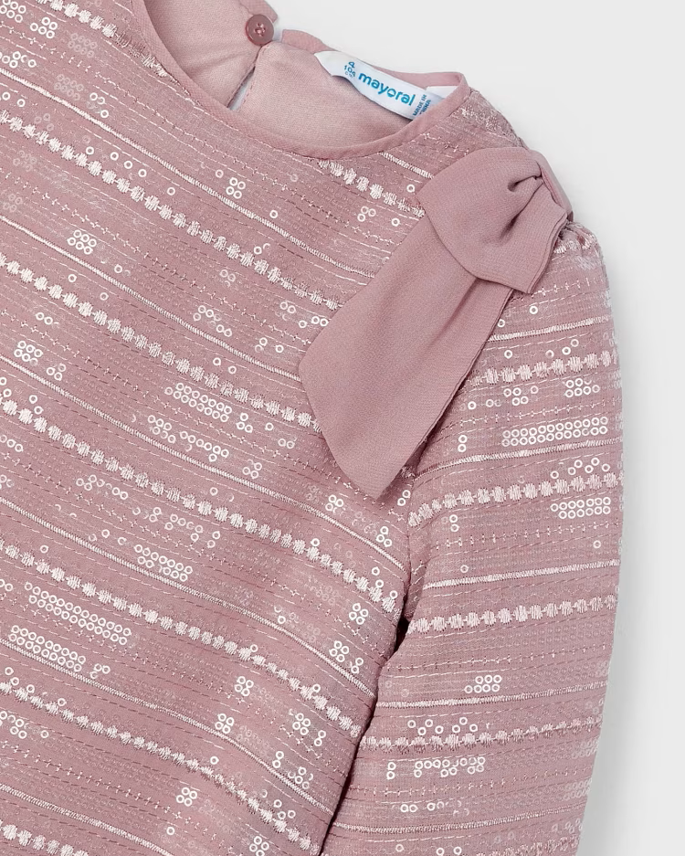 MAYORAL SEQUIN DRESS - ROSE