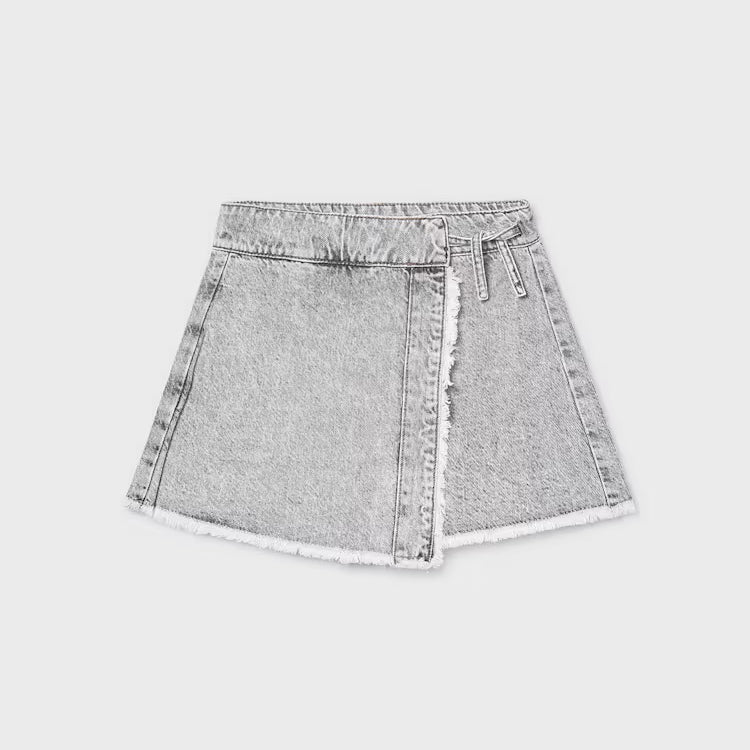 MAYORAL DENIM SKORT - GREY DENIM