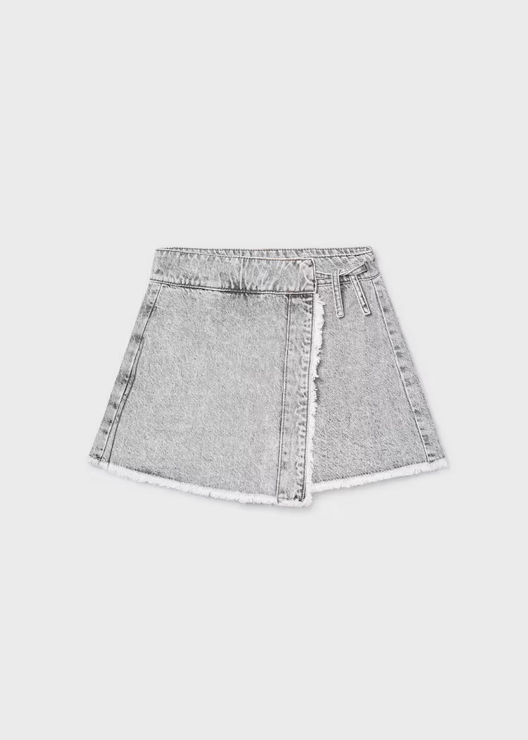 MAYORAL DENIM SKORT - GREY DENIM
