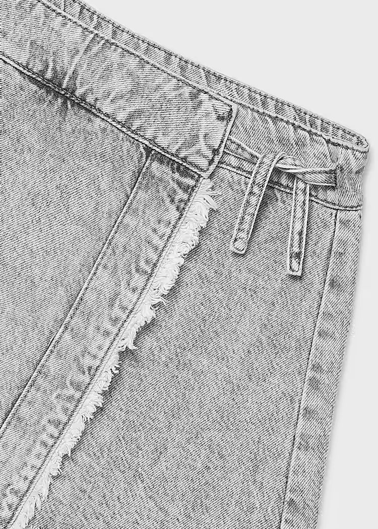 MAYORAL DENIM SKORT - GREY DENIM