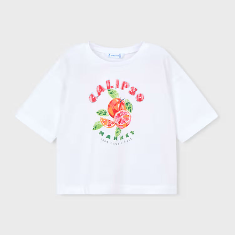 MAYORAL GRAPHIC TEE - WHITE