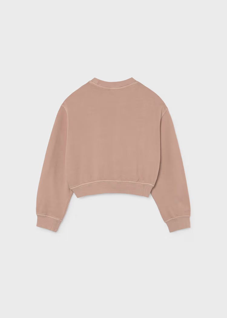MAYORAL EMBROIDERED PULLOVER - BLUSH