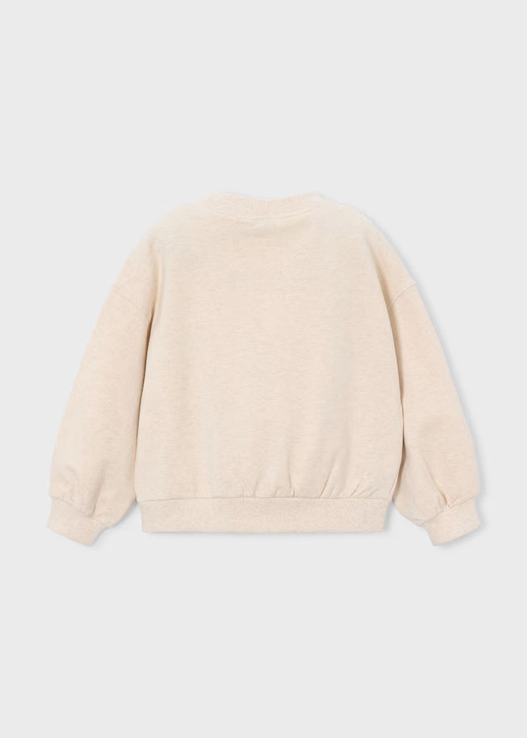 MAYORAL EMBROIDERED PULLOVER - OAT