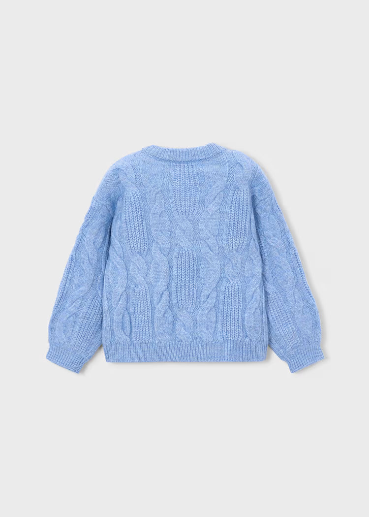 MAYORAL 3D FLOWER SWEATER - SKY MIX